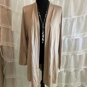 J-jill Wearever collection knit open cardigan